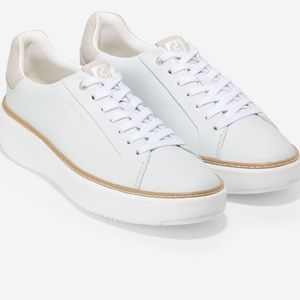 Cole Haan Gran Pro Topspin Sneaker 9.5B white / dove